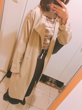 「archives（アルシーヴ）のアイテム（ブーティ）」を使った、R.さん（レディース・153cm）の春コーディネート