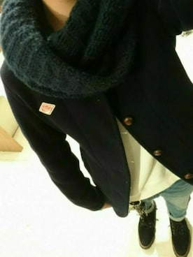 「BOREDOM（ボアドム）のアイテム」を使った、Takumi.Tさん（メンズ・165cm）の冬コーディネート