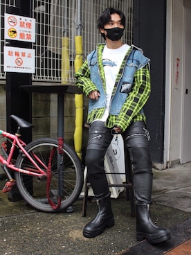 「diesel福岡」｜「アイテム（ジャケット/アウター）」を使った、RYOさん（メンズ・177cm）の秋コーディネート