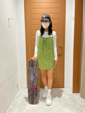 「みどり」｜「アイテム（ワンピース/ドレス）」を使った、MAUさん（レディース・158cm）の春コーディネート