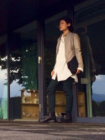 DACUTE | シンプルレザージャケット(ライダースジャケット)