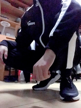 「PUMA（プーマ）のアイテム（その他）」を使った、厌世脸的索隆さん（メンズ・165cm）の春コーディネート