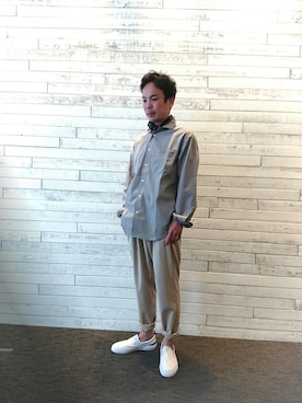 「MYSELF ABAHOUSE（マイセルフアバハウス）のアイテム」を使った、ナカムラ ヨウヘイさん（メンズ・165cm）の春コーディネート