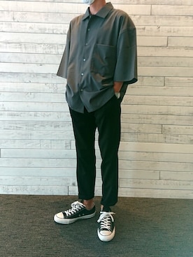 「MYSELF ABAHOUSE（マイセルフアバハウス）のアイテム」を使った、ナカムラ ヨウヘイさん（メンズ・165cm）の春コーディネート