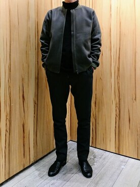 「アキコーデ」｜「アイテム（ブルゾン）」を使った、ナカムラ ヨウヘイさん（メンズ・165cm）の秋コーディネート