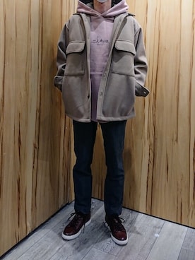 「MYSELF ABAHOUSE（マイセルフアバハウス）のアイテム」を使った、ナカムラ ヨウヘイさん（メンズ・165cm）の冬コーディネート