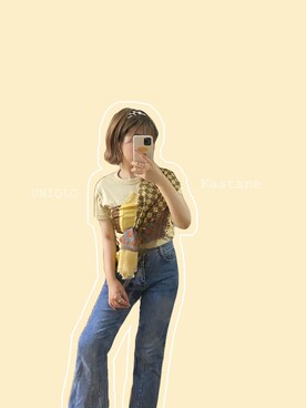 「WEGO（ウィゴー）のWEGO/ワイドカチューシャ（カチューシャ）」を使った、優さん（レディース・148cm）の秋コーディネート