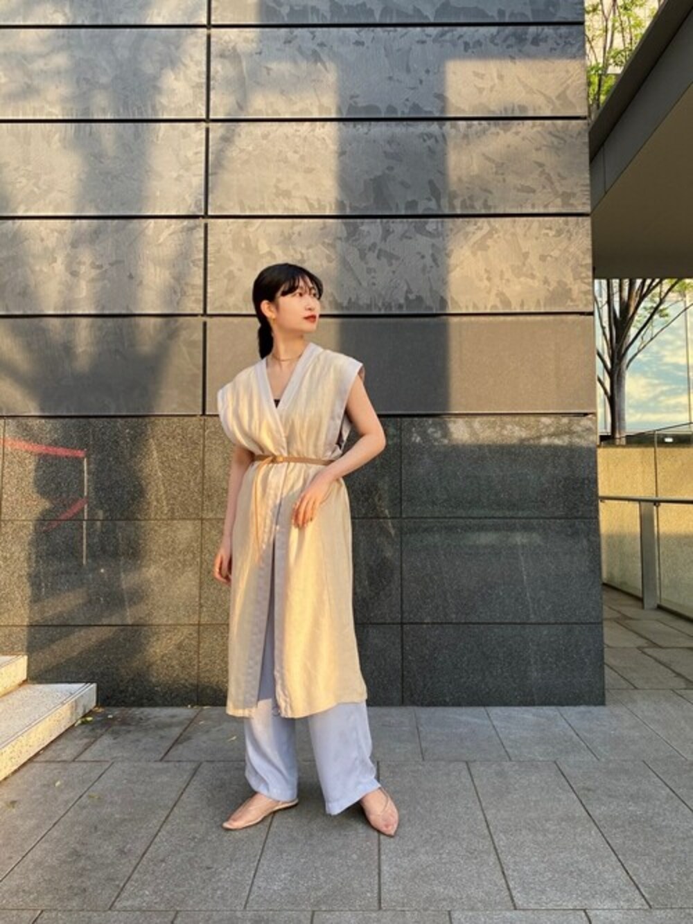 パブリックトウキョウ レイヤードパンツ PUBLIC TOKYO パンツ フローラジャガードレイヤードパンツ