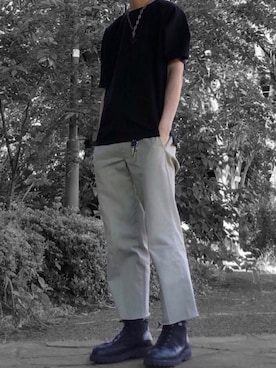 「FUJIROCKEEN」｜「アイテム（その他）」を使った、𝑺𝒉𝒖𝒉𝒆𝒊さん（メンズ・175cm）の夏コーディネート