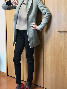 「Futier land（フューティアランド）のアイテム」を使った、meriさん（レディース・168cm）の冬コーディネート