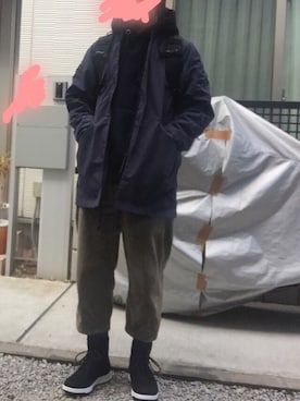 「バンドT」｜「アイテム（その他アウター）」を使った、あゆむさん（メンズ・164cm）の春コーディネート