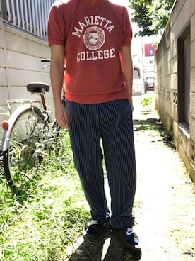 「BEAMS BOY（ビームスボーイ）のアイテム（パンツ）」を使った、あゆむさん（メンズ・164cm）の秋コーディネート