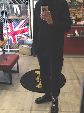 「Dr. Martens（ドクターマーチン）のアイテム（ジャケット/アウター）」を使った、hswrikuo0709さん（メンズ・186cm）の秋コーディネート
