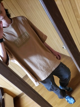「CHUMS（チャムス）のアイテム（Tシャツ/カットソー）」を使った、よこちんさん（メンズ・165cm）の春コーディネート