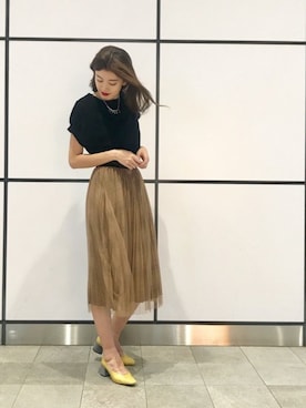 「LAGUNAMOON（ラグナムーン）のアイテム（ネックレス）」を使った、LAGUNAMOON STAFFさん（レディース・169cm）の夏コーディネート