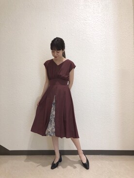 「LAGUNAMOON（ラグナムーン）のアイテム（ピアス（両耳用））」を使った、LAGUNAMOON STAFFさん（レディース・160cm）の夏コーディネート