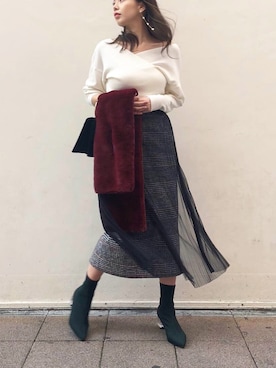 LAGUNAMOON STAFFさん(レディース・160cm)の冬コーディネート