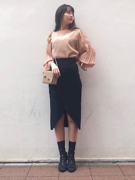 LAGUNAMOON STAFFさん(レディース・160cm)の冬コーディネート