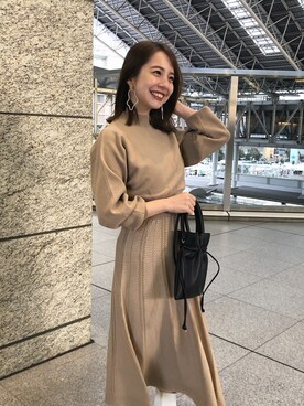 Lagunamoon ラグナムーン の レースジャガードニットワンピース ワンピース Wear