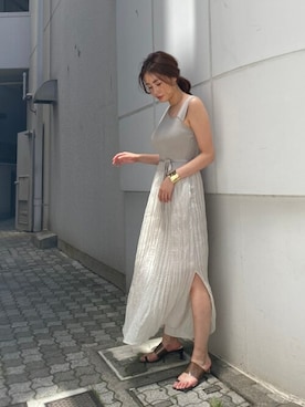 「ライトグレー」｜LAGUNAMOON STAFFさん（レディース・170cm）の夏コーディネート