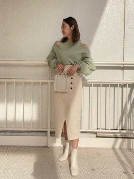 LAGUNAMOON STAFFさん（レディース・162cm）の冬コーディネート