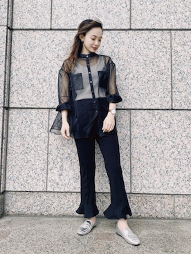 Karinさん（レディース・159cm）の秋コーディネート
