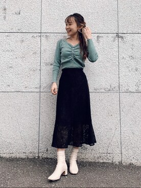 Karinさん(レディース・159cm)の冬コーディネート