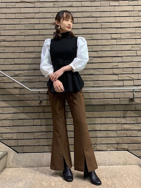 Karinさん（レディース・158cm）の冬コーディネート