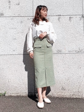 「FREE'S MART（フリーズマート）のアイテム（アクセサリー）」を使った、Karinさん（レディース・158cm）の春コーディネート