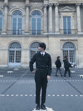 「ZARA（ザラ）のアイテム（オールインワン・サロペット）」を使った、UmEさん（メンズ・175cm）の冬コーディネート