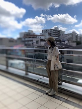 「RFW（アールエフダブル）のアイテム」を使った、🎗さん（レディース・159cm）の秋コーディネート