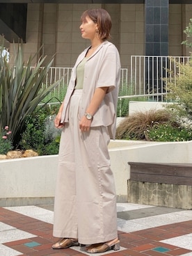 「パイソン柄」｜さとうさん（レディース・161cm）の春コーディネート