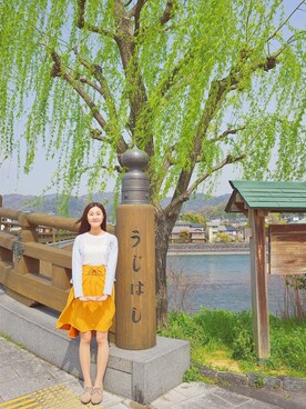 「宇治」｜Elliannaさん（レディース・167cm）の春コーディネート