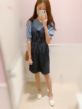 「平成最後のWEARISTAセンバツ」｜「アイテム（ワンピース/ドレス）」を使った、Elliannaさん（レディース・166cm）の春コーディネート