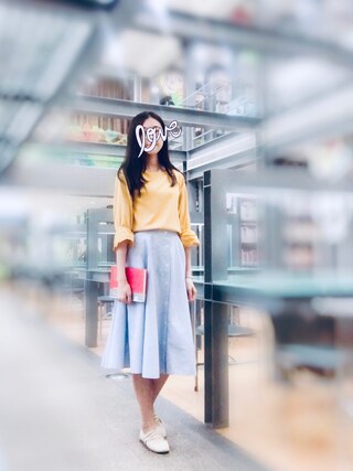 UNIQLO（ユニクロ）の「フロントボタンサーキュラースカート