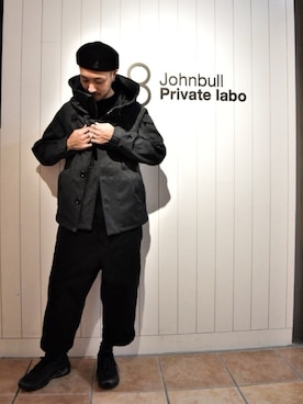 「Johnbull Private labo（ジョンブルプライベートラボ）のアイテム（ナイロンジャケット）」を使った、ZAWAさん（メンズ・169cm）の秋コーディネート