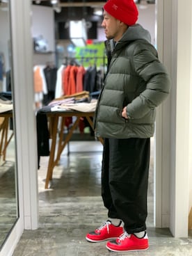 「Johnbull Private labo（ジョンブルプライベートラボ）のアイテム（ダウンジャケット/コート）」を使った、ZAWAさん（メンズ・169cm）の秋コーディネート