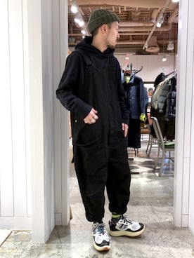 「Johnbull Private labo（ジョンブルプライベートラボ）のアイテム（スウェット）」を使った、ZAWAさん（メンズ・169cm）の冬コーディネート