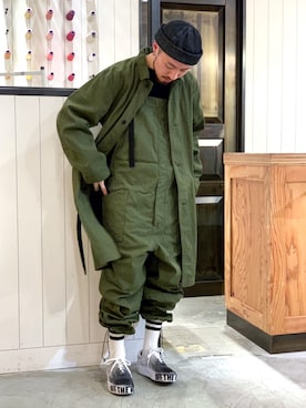 「Johnbull Private labo（ジョンブルプライベートラボ）のアイテム（その他アウター）」を使った、ZAWAさん（メンズ・169cm）の春コーディネート