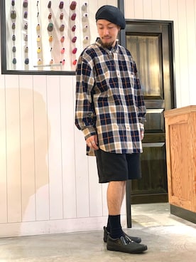 「johnbull」｜「アイテム（スリッポン）」を使った、ZAWAさん（メンズ・170cm）の夏コーディネート