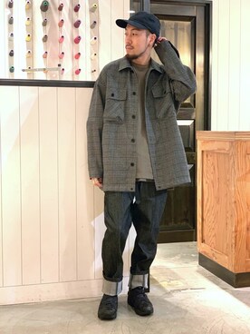 「Johnbull Private labo（ジョンブルプライベートラボ）のアイテム（その他アウター）」を使った、ZAWAさん（メンズ・169cm）の夏コーディネート