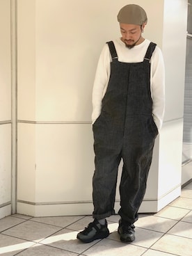 「Johnbull Private labo（ジョンブルプライベートラボ）のアイテム（トップス）」を使った、ZAWAさん（メンズ・169cm）の春コーディネート