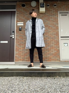 「AZUL（アズール）のアイテム（ジャケット/アウター）」を使った、KEITAさん（メンズ・173cm）の秋コーディネート