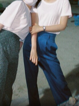 「Sister（シスター）のアイテム」を使った、1995さん（レディース・157cm）の夏コーディネート