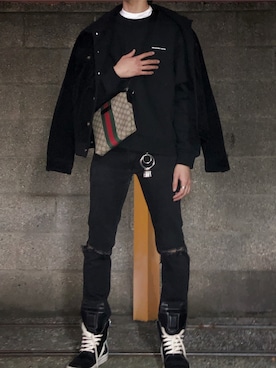 「alexanderwang（アレキサンダーワン）のアイテム（スウェット）」を使った、sssさん（メンズ・178cm）の春コーディネート