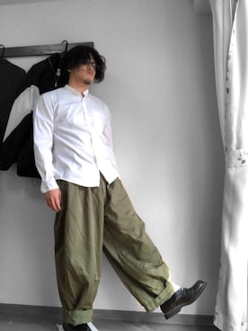 「Danner（ダナー）のアイテム（ローファー）」を使った、ペーちゃんさん（メンズ・169cm）の秋コーディネート