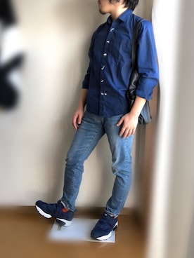 「BROWNY（ブラウニー）のアイテム（バッグ）」を使った、ペーちゃんさん（メンズ・169cm）の秋コーディネート