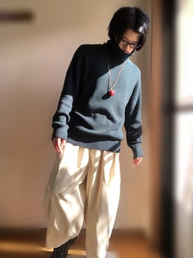 「HARVEST（ハーヴェスト）のアイテム」を使った、ペーちゃんさん（メンズ・169cm）の秋コーディネート