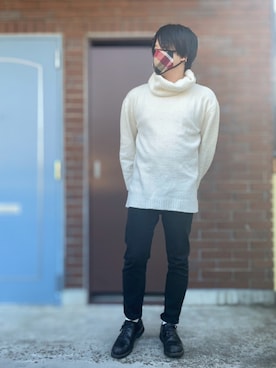 「SOYOUS（ソユーズ）のアイテム」を使った、ペーちゃんさん（メンズ・169cm）の冬コーディネート