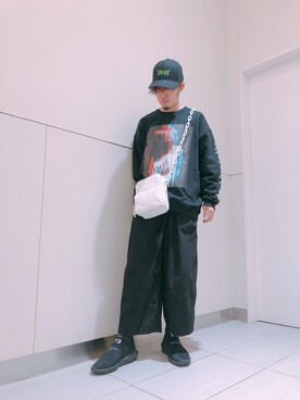 「L.H.P（エルエイチピー）のアイテム（パンツ）」を使った、Toshiki Masudaさん（メンズ・170cm）の冬コーディネート